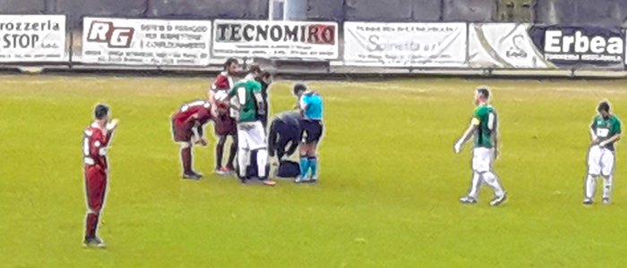  Gozzano- Bustese sospesa, si fa male l’arbitro, una donna di Battipaglia