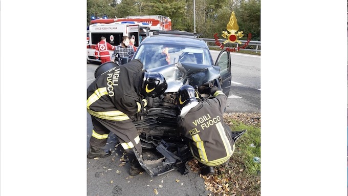 Borgomanero, incidente stradale in località Piovino