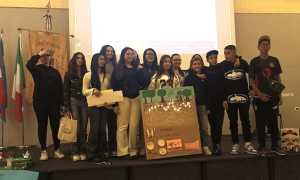 Gli allievi della terza G premiati a Omegna