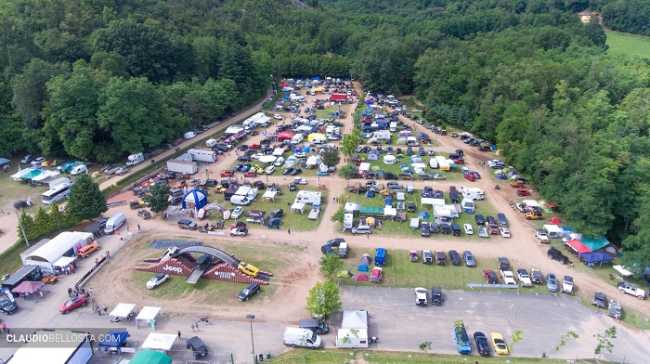 Il Jeepers Meeting visto da alto