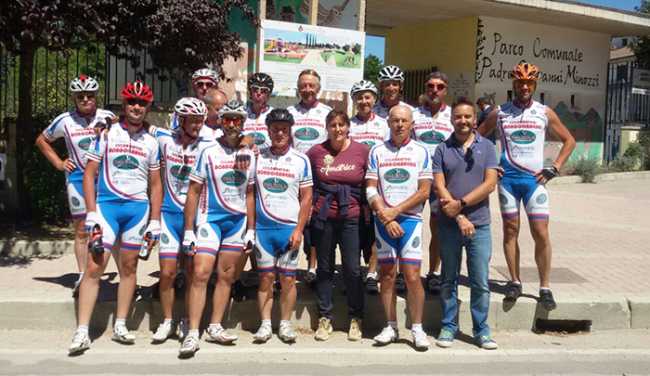Misione Amatrice ciclisti borgomanero