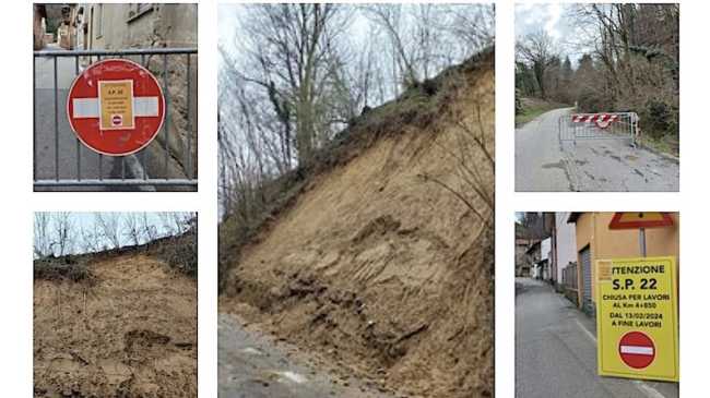 cavaglio smottamento foto