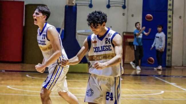 college borgomanero basket esultanza