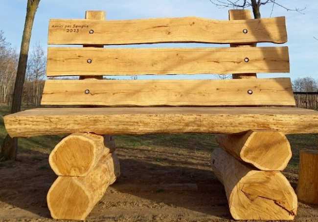 panchina legno Suno