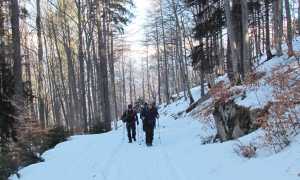 pescia inverno salita camminata neve