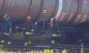 vigili fuoco vagone treno