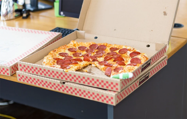 pizza take away scatole