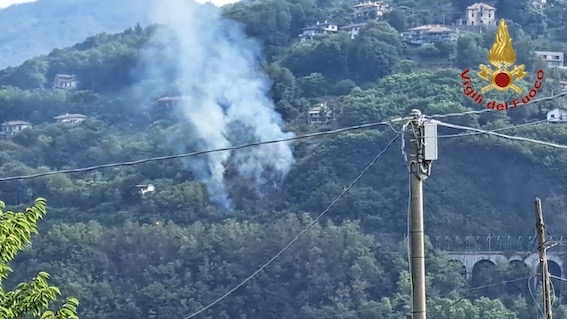 carcegna incendio