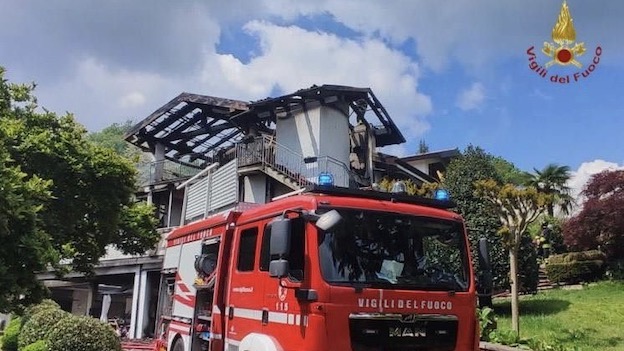 incendio abitazione cureggio vvff